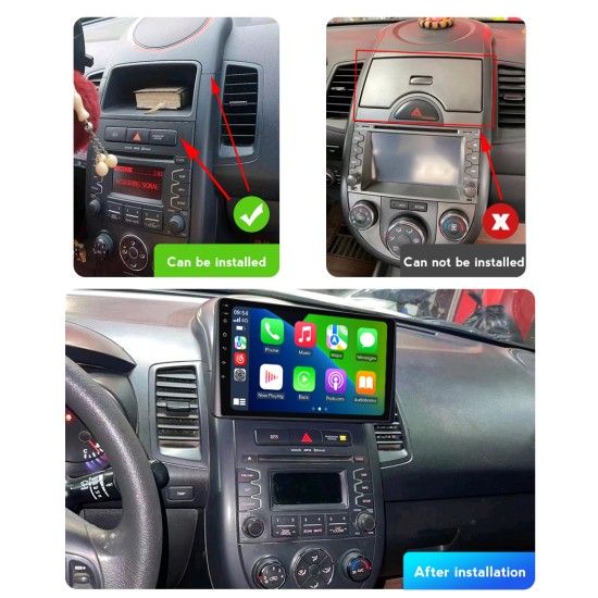  KIA Soul 2009 -2013 Android Head Unit Free Apple Car Play