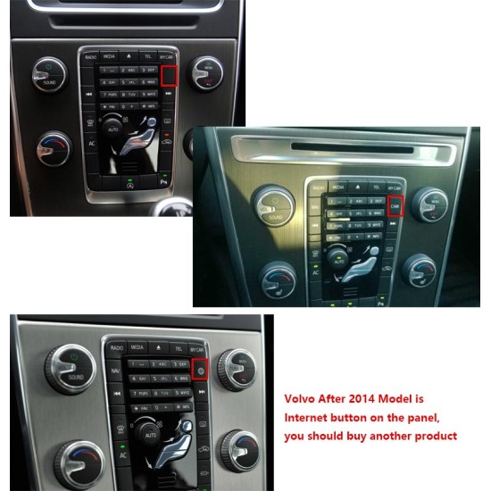 Car Play / Android Auto for Volvo XC60, S60, V60, XC70, V70, V40 2011-2014